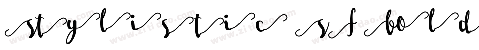 Stylistic SF Bold字体转换